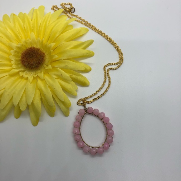 handmade Jewelry - handmade wire wrapped rose quarts bead necklace ♣️
